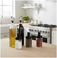 Set 5 Piezas Condimenteros Especieros y Dispensador de Aceite Organizador Condim