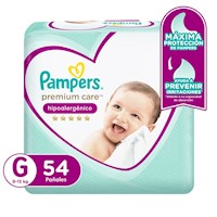 Pañales Pampers Premium Care Talla G 54 unidades