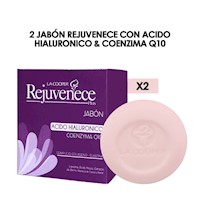 2 Jabón Rejuvenece con Acido Hialuronico & Coenzima q10