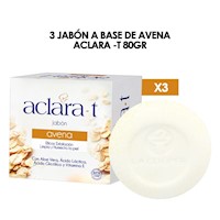 3 Jabón a base de Avena Aclara -T 80gr