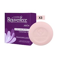 3 Jabón Rejuvenece Con Acido Hialuronico & Coenzima Q10