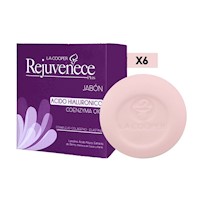 6 Jabón Rejuvenece Con Acido Hialuronico & Coenzima Q10