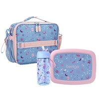 Set Bentgo Lonchera, Porta Lonchera y Tomatodo - Lavander Galaxy