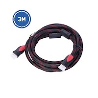 Cable Hdmi Enmallado 3 Metros Full Hd 1080p