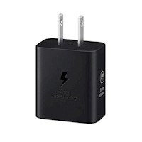 Cargador Samsung 25W Carga Rápida A14 Solo Adaptador - Negro