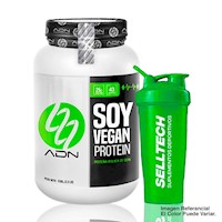 Proteína Adn Soy Vegan Protein 1.5kg Vainilla + Shaker
