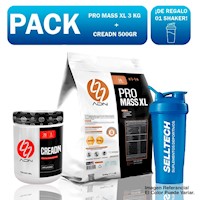 Pack Adn Pro Mass XL 3kg Vainilla + Creadn 500gr