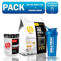 Pack Adn Iso Pro Whey 5kg Vainilla + Creadn 500gr