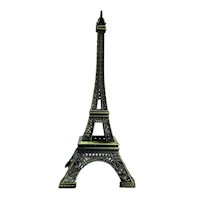 Adorno Metal Francia Torre Eiffel 18cm