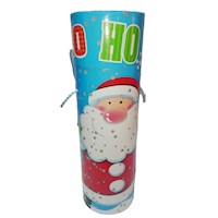 Adorno Caja Porta Botella Carton Papanoel Navidad Ho Ho Ho 2pza Momentum Brands