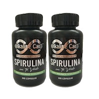 Espirulina con Te Verde 200 Capsulas Alkaline Care Multivitaminas