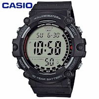 Reloj Casio AE-1500WH-1AV Digital para Hombre Alarma Luz Correa de Resina Negro