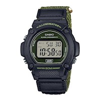 Reloj CASIO W-219HB-3A Resina Hombre Negro