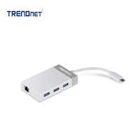 Adaptador Hub TRENDnet de USB-C a RJ45USB-A TUC-ETGH3
