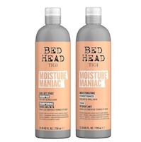 Set Duo Shampoo 750 ml y Acondicionador 750 ml TIGI Bed Head Moisture Maniac