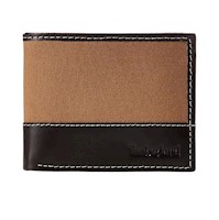 Billetera para Hombre Timberland Cuero y Lona - Beige