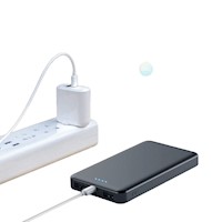 Bateria portatil de litio 10000mAh entrada tipo c, usb y micro usb