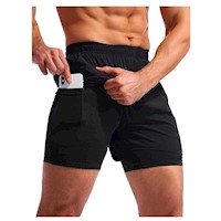 Short deportivo para hombre con licra: Insane Pro Porta celular y llavero