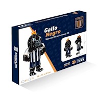 Mascota Oficial Gallo Negro 3D - Alianza Lima