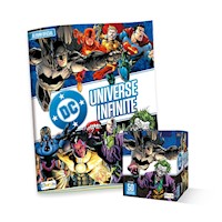 ALBUM DC UNIVERSE, ALBUM TAPA BLANDA + PAQUETON (50 SOBRES)