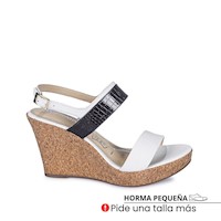 Sandalia D'orsay Casual ALE-2408 Hues/Azul Viale Cuero