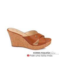 Sandalia Slide Casual ALE-2524 Natural Viale Cuero