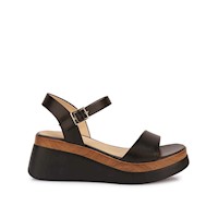 Sandalia D'orsay Casual ALE-2625 Negro Viale Cuero