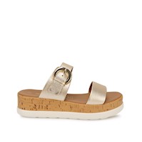 Sandalia Strap Casual ALE-2632 Dorado Viale Cuero