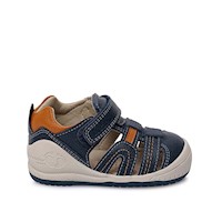 Sandalia Franciscana Casual ALEX-2510 Azul Rabbit Cuero
