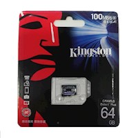 Memoria Kingston 64GB MICRO SD Clase 10