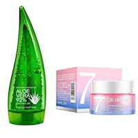 Crema Corporal Aloe Vera + Crema Hidratante V7 - Bioaqua