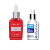 Serum Alpha Hydroxy Acid AHA-BHA - Dr Rashel + Serum Anti Acne - Bioaqua