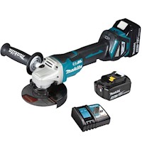 Amoladora Angular 5" 18V BL LXT Inc 2 Bat y Carg Makita DGA518RTE