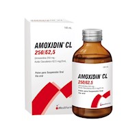 Amoxidin CL 250/62.5 (250 mg/62.5 mg/5 mL) Polvo para Suspensión Oral