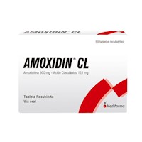 Amoxidin CL 500 mg/125 mg Tabletas Recubiertas