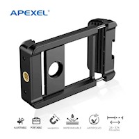 Soporte De Celular Apexel Para Dispositivo Optico A P L-F002 ABS Negro