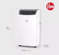 Aire Acondicionado Portatil Rheem De 12,000 BTU Convencional Frío Solo