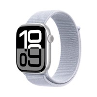 Apple Watch Series 10 GPS 46mm Silver Sport Loop Blue Cloud