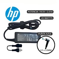 Cargador compatible Hp 19.5V 2.31 P.AZUL 45 W 4.5*3.0