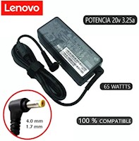 Cargador compatible Lenovo 20V 3.25A 65W  4.0 X 1.7 MM