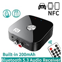 RECEPTOR DE AUDIO T68 CON BLUETOOTH 53 NFC 35MM AUX RCA