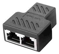 Adaptador Rj45 1 A 2 Formas De Doble Puerto Cat5 / 6 Cable E