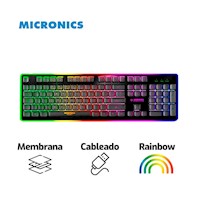 TECLADO MICRONICS FISHER GAMING KEYBOARD 801R