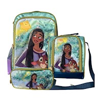 Set Escolar Mochila Regular Wish