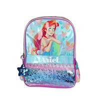 Mochila Escolar Sirenita Glitter