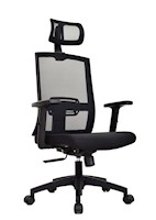 SILLA DE OFICINA ERGOCLASS ARCADIA NEGRA ERGONÓMICA - EJECUTIVA