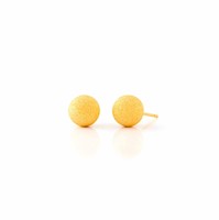 Aretes Escarchado Oro 18K
