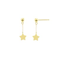 Aretes de Oro 18K Estrellas