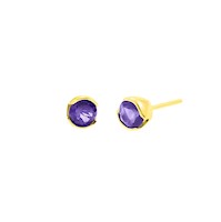 Aretes Encanto Amatista Oro 18K