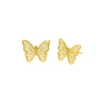 Aretes Mariposa Oro 18K